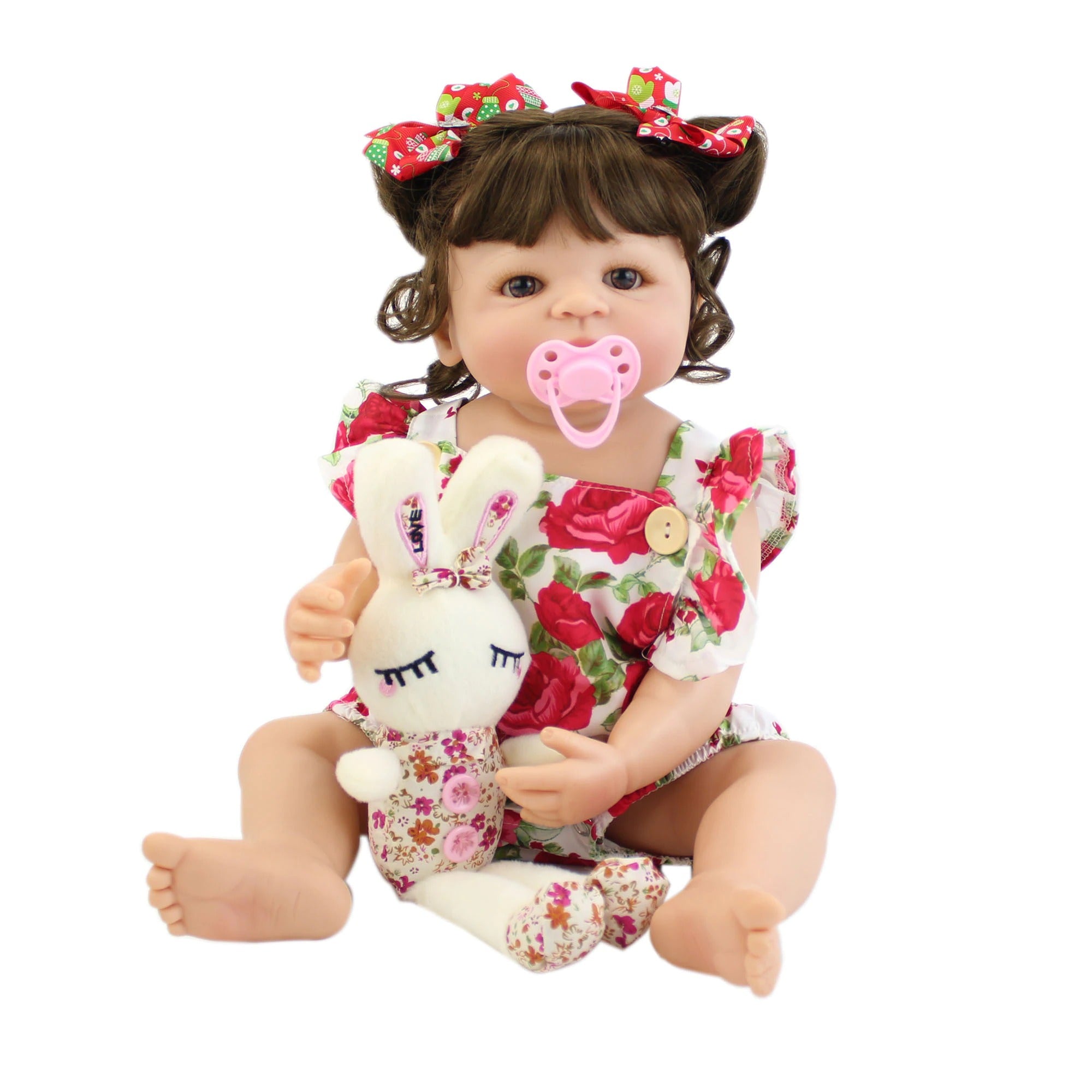 BONECA REBORN ANIVERSÁRIO - ACOMPANHA PELÚCIA